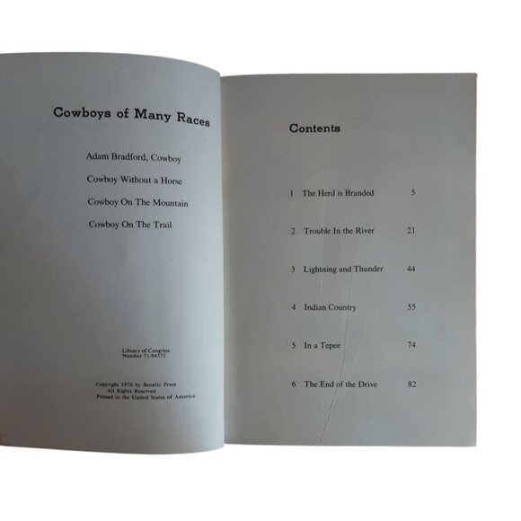 Cowboy On The Trail Donald Russell Benefic Press 1960 Illustrations Max Ranft HC - Picture 10 of 12